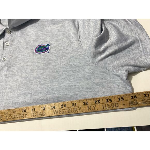 Nike Florida Gators Polo Shirt Mens XXL Gray Embroidered Logo Performance - Picture 3 of 9